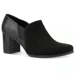 Karen Scott Womens Tillen Stretch Dressy Loafer Heels Shoes 8 M